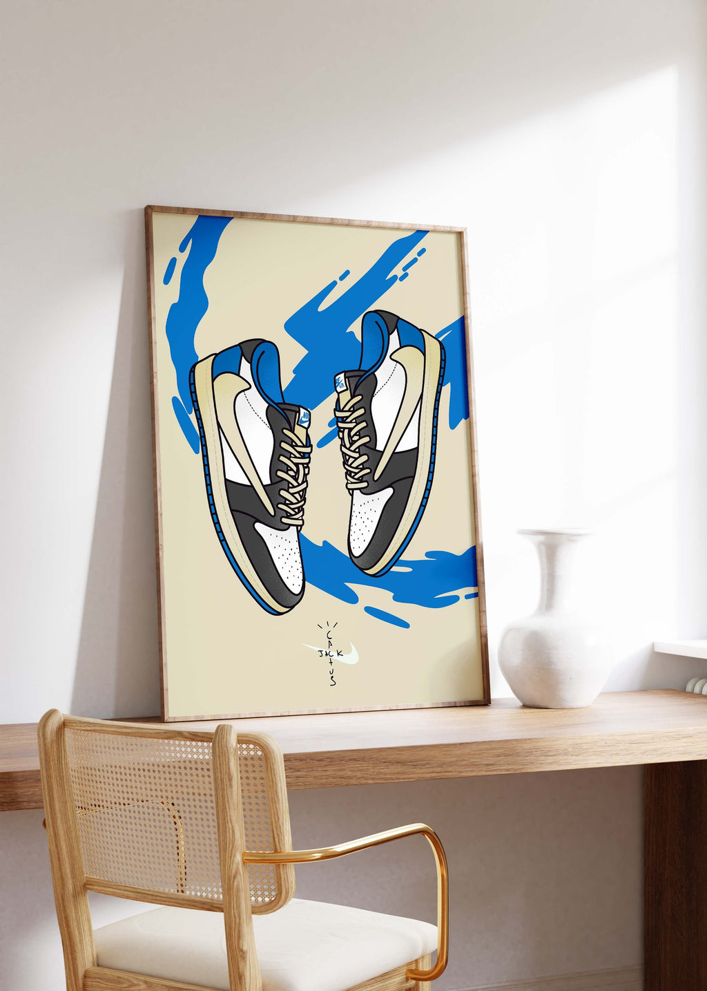 Sneaker Illustration Poster · Geschenkidee · Streetwear Schuhe Design · Urban Style Kunst · Moderne Wanddeko · Print ohne Rahmen
