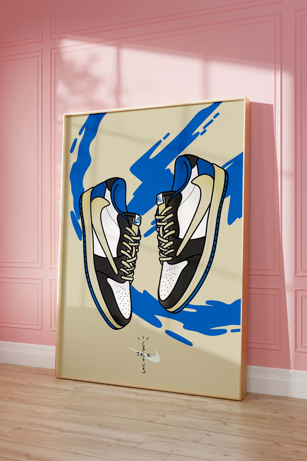 Sneaker Illustration Poster · Geschenkidee · Streetwear Schuhe Design · Urban Style Kunst · Moderne Wanddeko · Print ohne Rahmen