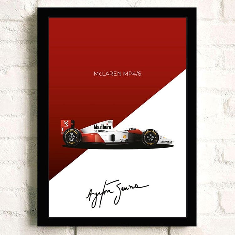 Poster Formel 1 Rennwagen Grand Prix Rennfahrer Signature   ·  Deko Print ohne Rahmen