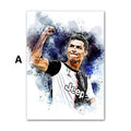 Poster Fußballspieler Lionell Messi & Christiano Ronaldo Tor Jubel als Deko Print ohne Rahmen