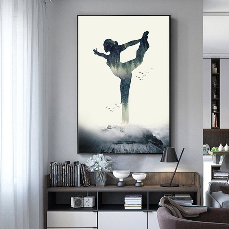 Poster Yoga Profi Stellungen · Fitness Dekoration · Bilder  · Deko Print ohne Rahmen
