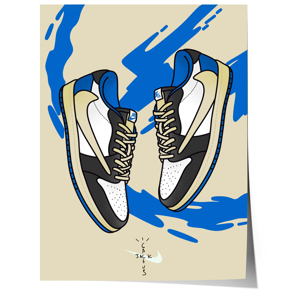 Sneaker Illustration Poster · Geschenkidee · Streetwear Schuhe Design · Urban Style Kunst · Moderne Wanddeko · Print ohne Rahmen